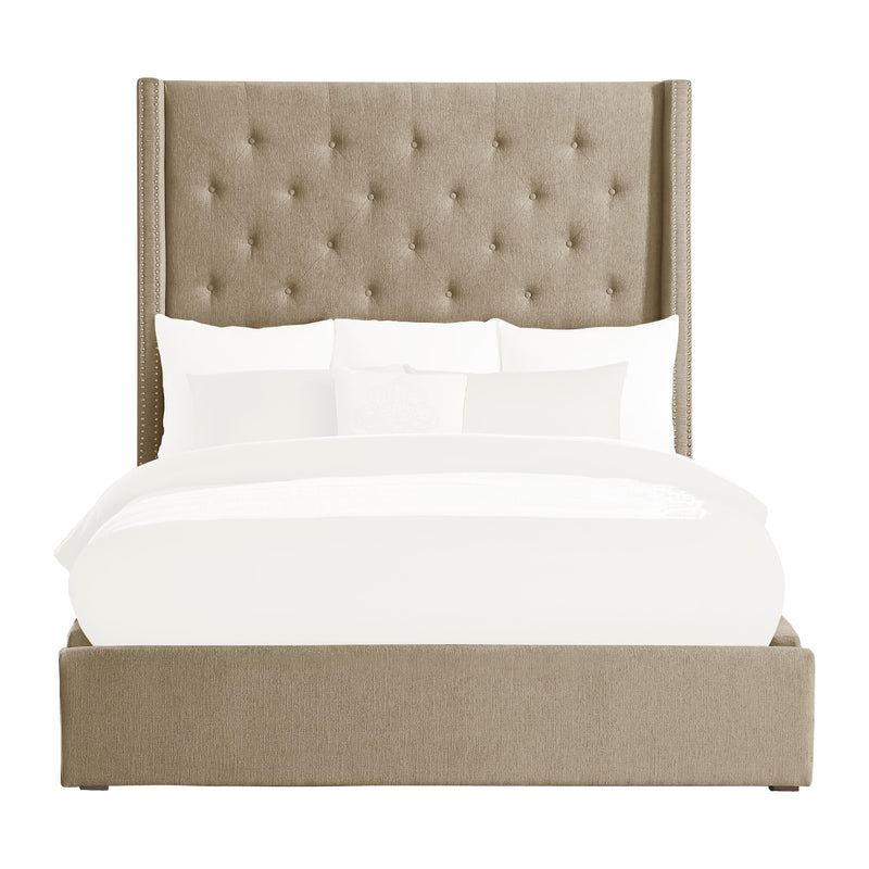 Homelegance Fairborn California King Upholstered Platform Bed 5877KBR-1CK* IMAGE 2