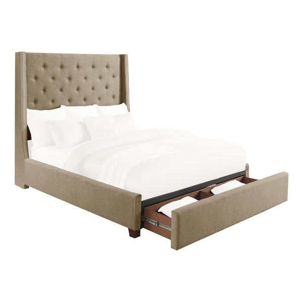Homelegance Fairborn California King Upholstered Platform Bed with Storage 5877KBR-1CKDW* IMAGE 1