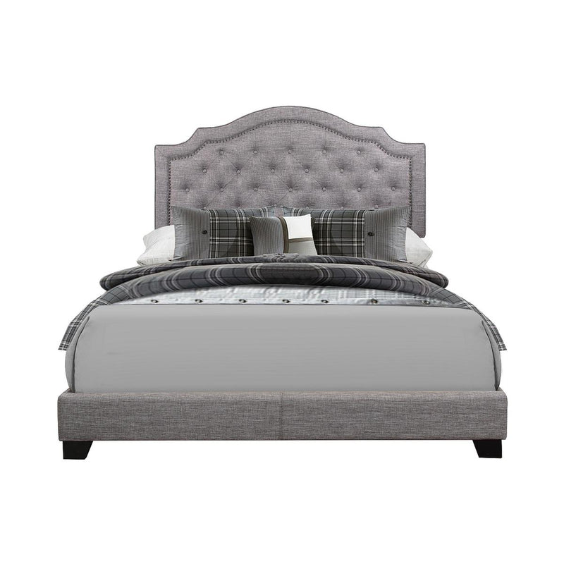 Homelegance King Upholstered Bed SH255KGRY-1 IMAGE 1
