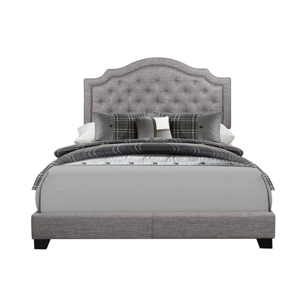 Homelegance Full Upholstered Bed SH255FGRY-1 IMAGE 1