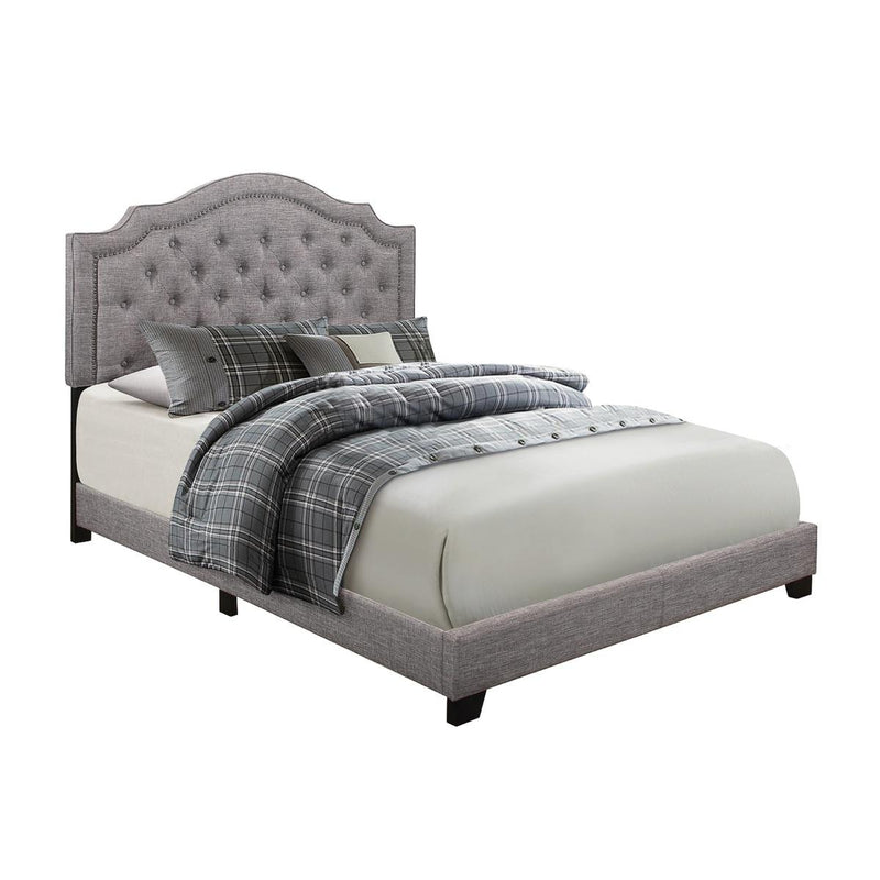Homelegance Full Upholstered Bed SH255FGRY-1 IMAGE 2