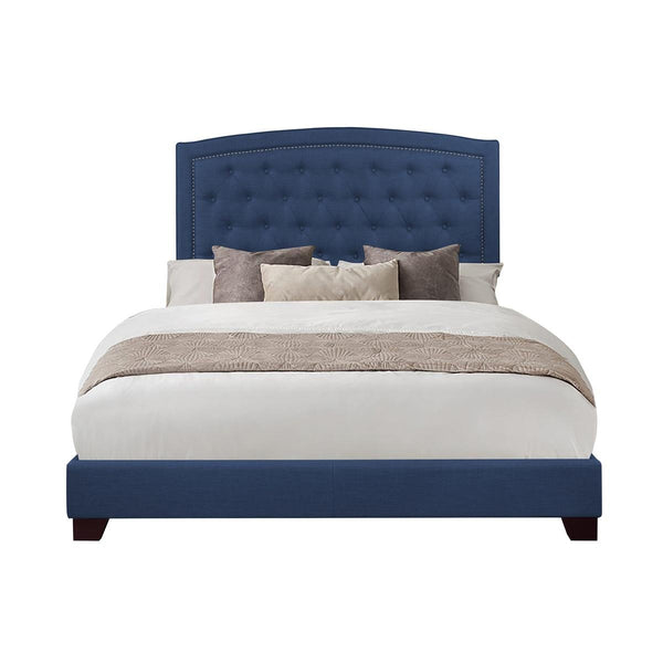 Homelegance Queen Upholstered Bed SH275BLU-1 IMAGE 1