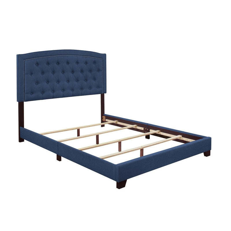 Homelegance Queen Upholstered Bed SH275BLU-1 IMAGE 3