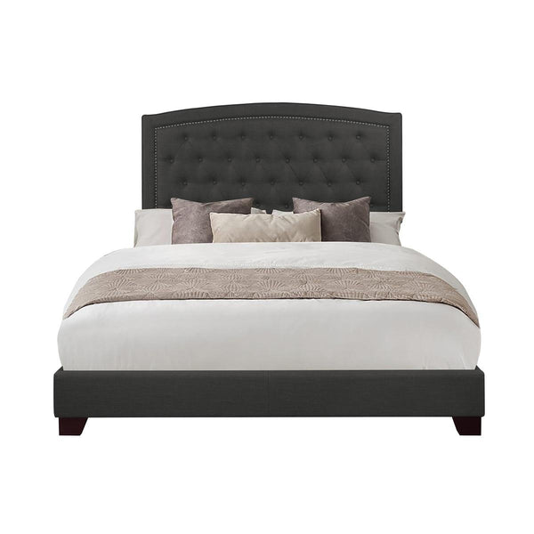 Homelegance Full Upholstered Bed SH275FDGR-1 IMAGE 1