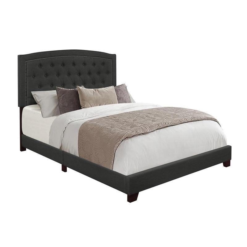 Homelegance Full Upholstered Bed SH275FDGR-1 IMAGE 2