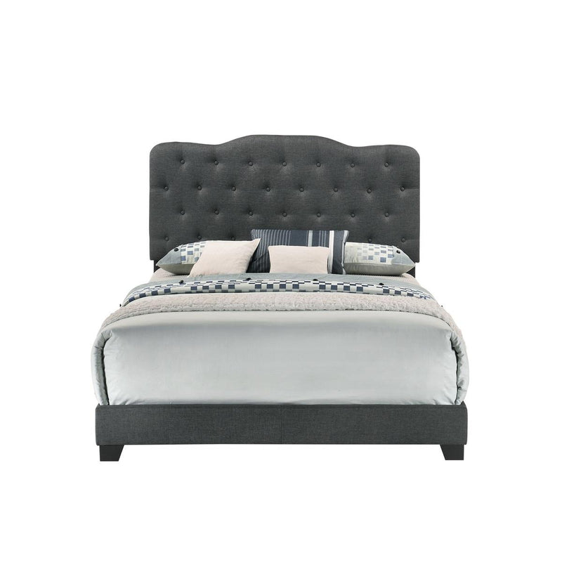 Homelegance Full Upholstered Bed SH276FDGR-1 IMAGE 1