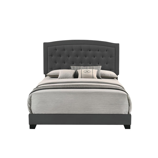 Homelegance Full Upholstered Bed SH277FDGR-1 IMAGE 1