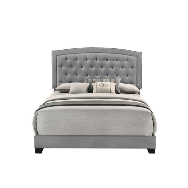 Homelegance Full Upholstered Bed SH277FGRY-1 IMAGE 1