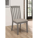 Coaster Furniture Nogales 109812 Wood Dining Side Chair - Coastal Grey (Set of 2) IMAGE 5