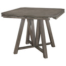 Coaster Furniture Athens 109858 Round 60-inch Drop Leaf Counter Dining Table - Grey IMAGE 3