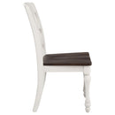 Coaster Furniture Madelyn 110382 Wood Dining Side Chair - Coastal White (Set of 2) IMAGE 7