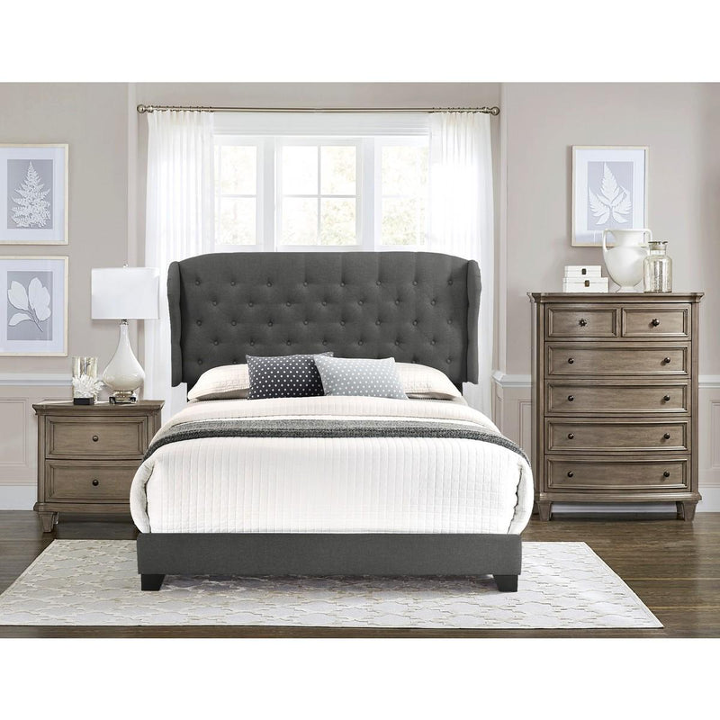 Homelegance Queen Upholstered Bed SH279DGR-1 IMAGE 3