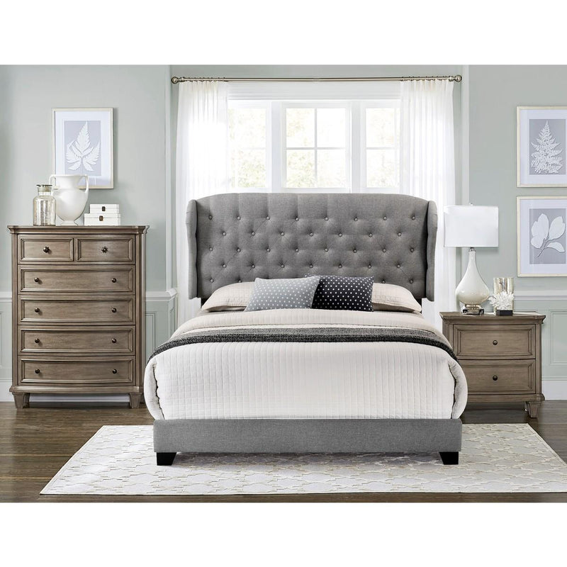 Homelegance King Upholstered Bed SH279KGRY-1 IMAGE 3