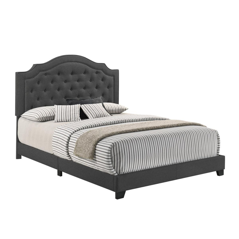 Homelegance Queen Upholstered Bed SH280DGR-1 IMAGE 2