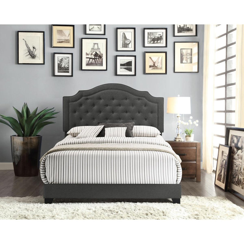 Homelegance Queen Upholstered Bed SH280DGR-1 IMAGE 3