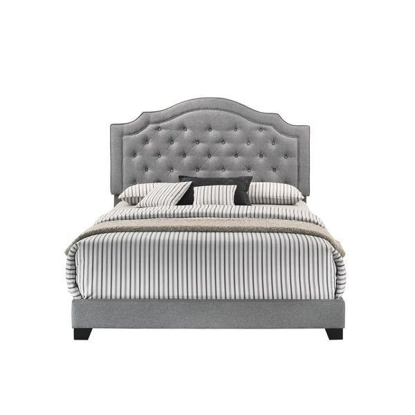Homelegance Queen Upholstered Bed SH280GRY-1 IMAGE 1