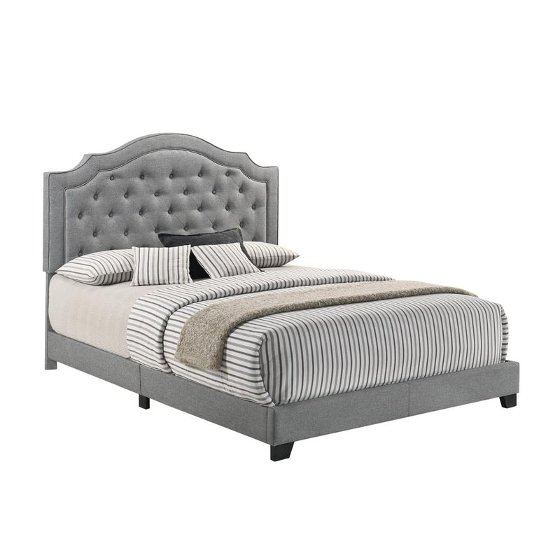 Homelegance Queen Upholstered Bed SH280GRY-1 IMAGE 2