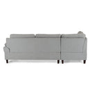 Poundex F6589 3 pc Sectional Set with Ottoman IMAGE 5