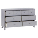 Homelegance Wellsummer 6-Drawer Dresser 1803GY-5 IMAGE 3