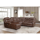 Homelegance Putnam Power Reclining Fabric 6 pc Sectional 9405BR*6LCRR IMAGE 17
