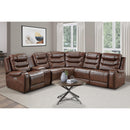 Homelegance Putnam Power Reclining Fabric 6 pc Sectional 9405BR*6LRRR IMAGE 16