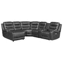 Homelegance Putnam Power Reclining Fabric 6 pc Sectional 9405GY*6LCRR IMAGE 2