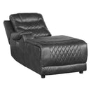 Homelegance Putnam Power Reclining Fabric 6 pc Sectional 9405GY*6LCRR IMAGE 7