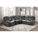 Homelegance Putnam Power Reclining Fabric 6 pc Sectional 9405GY*6LRRR IMAGE 16