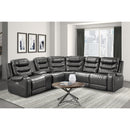 Homelegance Putnam Power Reclining Fabric 6 pc Sectional 9405GY*6LRRR IMAGE 17