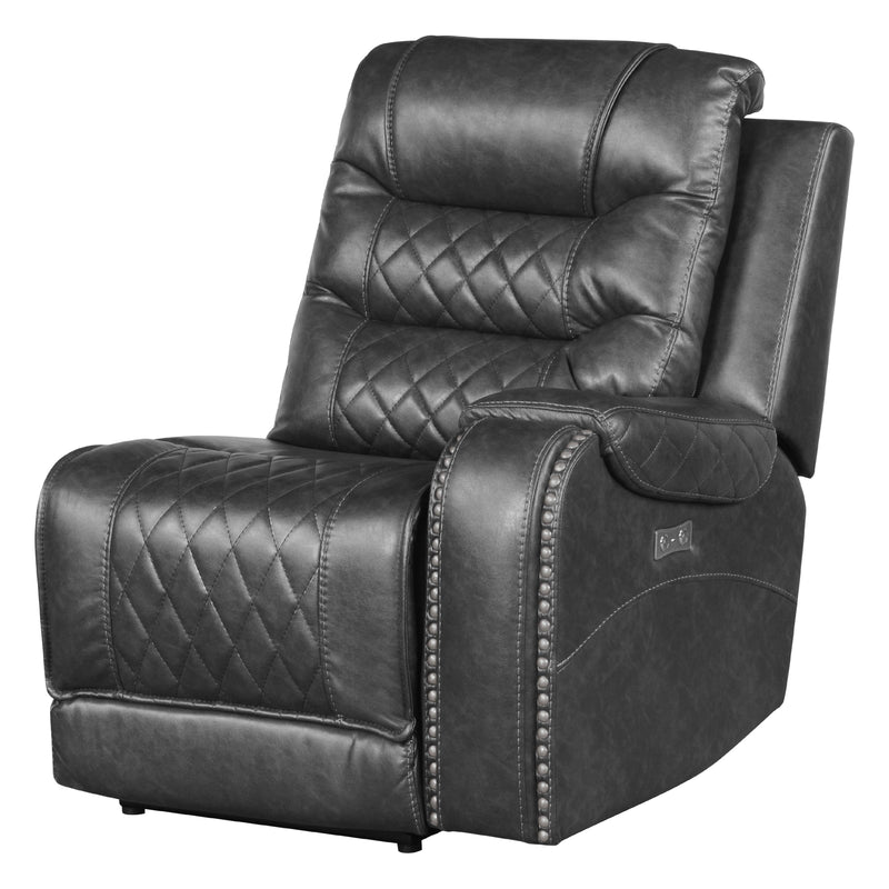 Homelegance Putnam Power Reclining Fabric 6 pc Sectional 9405GY*6LRRR IMAGE 3