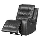 Homelegance Putnam Power Reclining Fabric 6 pc Sectional 9405GY*6LRRR IMAGE 4