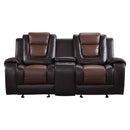 2-tone (light brown and dark brown)