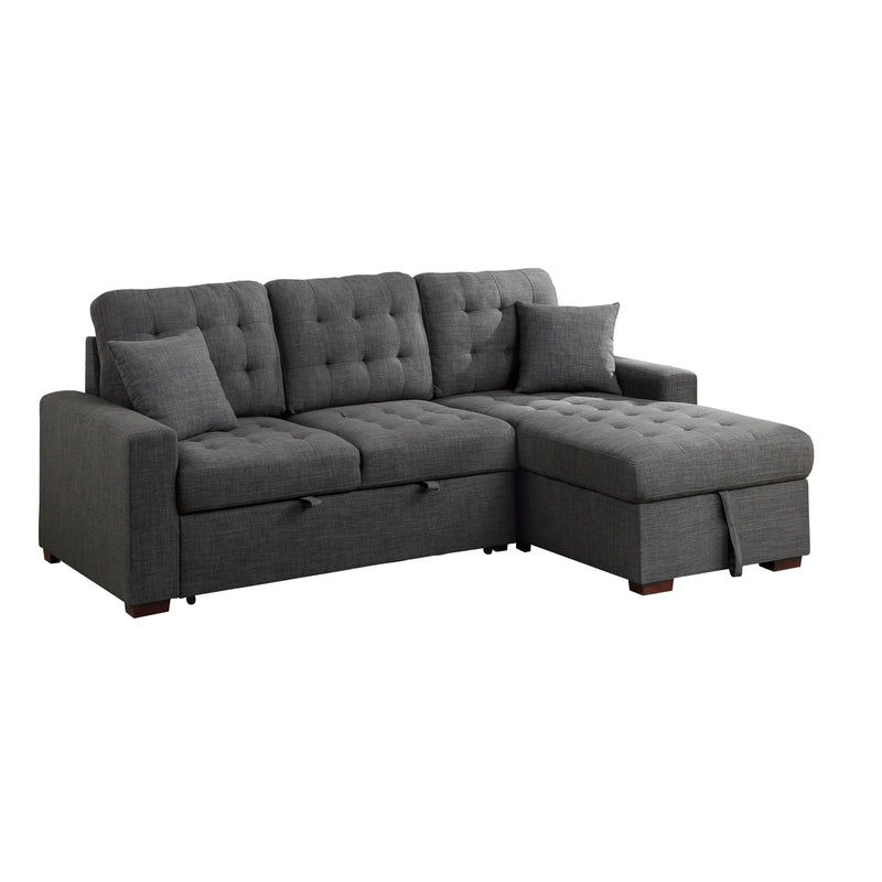 Homelegance McCafferty Fabric 2 pc Sectional 9916DG*SC IMAGE 2