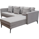 Diamond Sofa Baldwin Fabric 2 pc Sectional BALDWINRF2PCSECTGR IMAGE 11