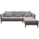 Diamond Sofa Baldwin Fabric 2 pc Sectional BALDWINRF2PCSECTGR IMAGE 1