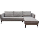Diamond Sofa Baldwin Fabric 2 pc Sectional BALDWINRF2PCSECTGR IMAGE 2