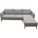 Diamond Sofa Baldwin Fabric 2 pc Sectional BALDWINRF2PCSECTGR IMAGE 4