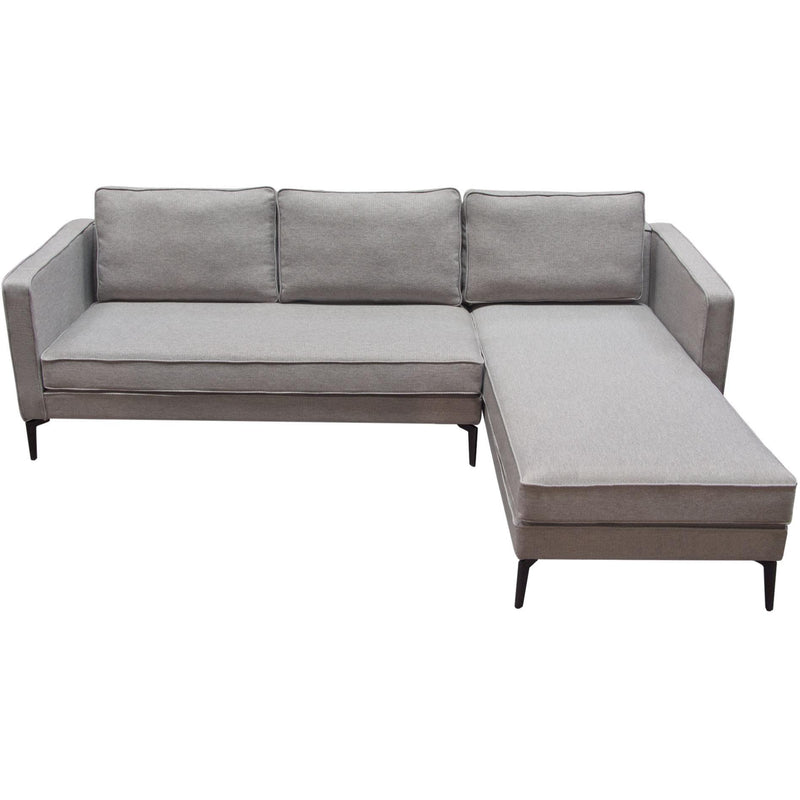 Diamond Sofa Baldwin Fabric 2 pc Sectional BALDWINRF2PCSECTGR IMAGE 4