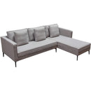 Diamond Sofa Baldwin Fabric 2 pc Sectional BALDWINRF2PCSECTGR IMAGE 5