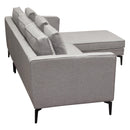 Diamond Sofa Baldwin Fabric 2 pc Sectional BALDWINRF2PCSECTGR IMAGE 8