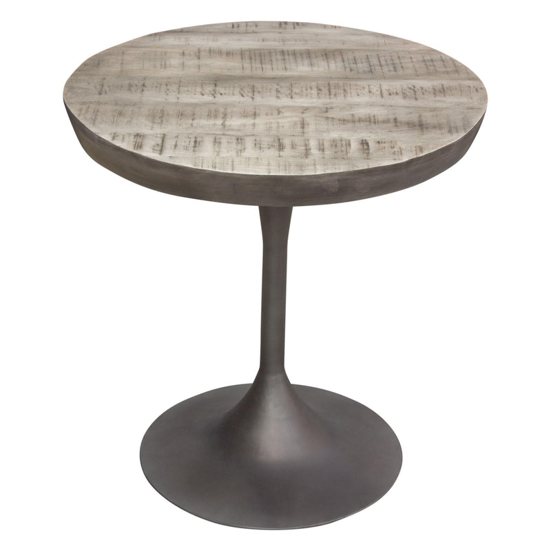Diamond Sofa Round Beckham Dining Table with Pedestal Base BECKHAMDTGR IMAGE 2