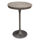 Diamond Sofa Round Beckham Pub Height Dining Table with Pedestal Base BECKHAMBTGR IMAGE 1