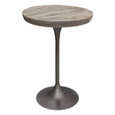 Diamond Sofa Round Beckham Pub Height Dining Table with Pedestal Base BECKHAMBTGR IMAGE 3