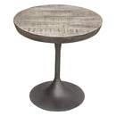 Diamond Sofa Round Beckham Pub Height Dining Table with Pedestal Base BECKHAMBTGR IMAGE 4