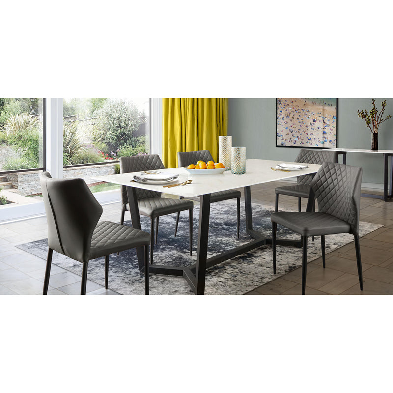 Diamond Sofa Caplan Dining Table with Glass Top and Trestle Base CAPLANDTMA IMAGE 10