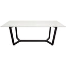 Diamond Sofa Caplan Dining Table with Glass Top and Trestle Base CAPLANDTMA IMAGE 1