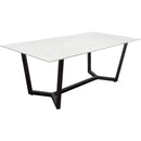 Diamond Sofa Caplan Dining Table with Glass Top and Trestle Base CAPLANDTMA IMAGE 2