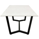 Diamond Sofa Caplan Dining Table with Glass Top and Trestle Base CAPLANDTMA IMAGE 3