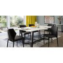 Diamond Sofa Caplan Dining Table with Glass Top and Trestle Base CAPLANDTMA IMAGE 9