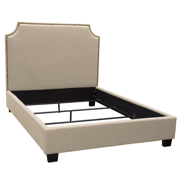 Diamond Sofa Kingston Queen Upholstered Panel Bed KINGSTONSDQUBED IMAGE 1